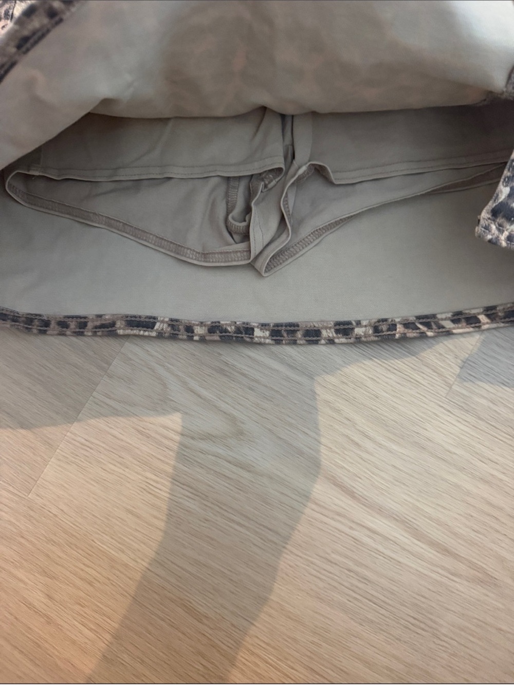Like New Leopard Print Mini Skirt in Brown - Picture 2 of 4